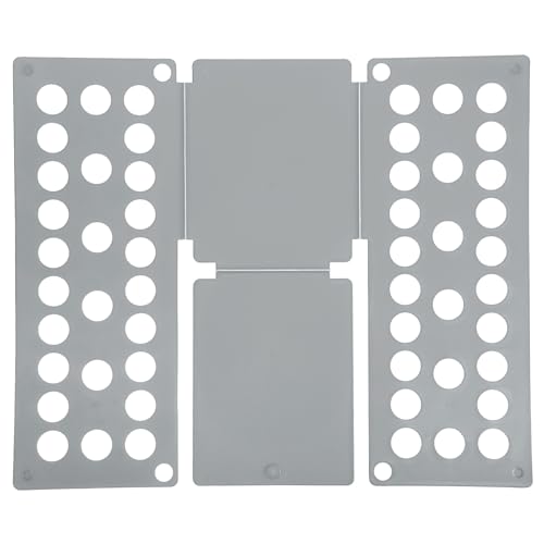 sourcing map Shirt Folder Board, T-Shirt Clothes Folder Small Folding Board Foldable Plastic T-Shirt Organizer for Closet Wardrobe Drawer Easy Clothing Storage (Grey, 18.9 x 15.7Inch)