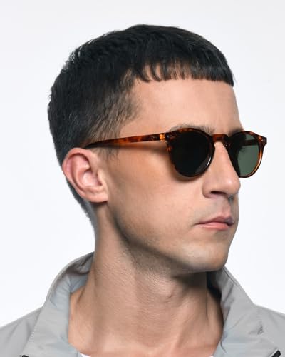 Image of Small Round Polarized Sunglasses for Women Men, Ultra Lightweight UV400 Protection Trendy Classic Vintage Style