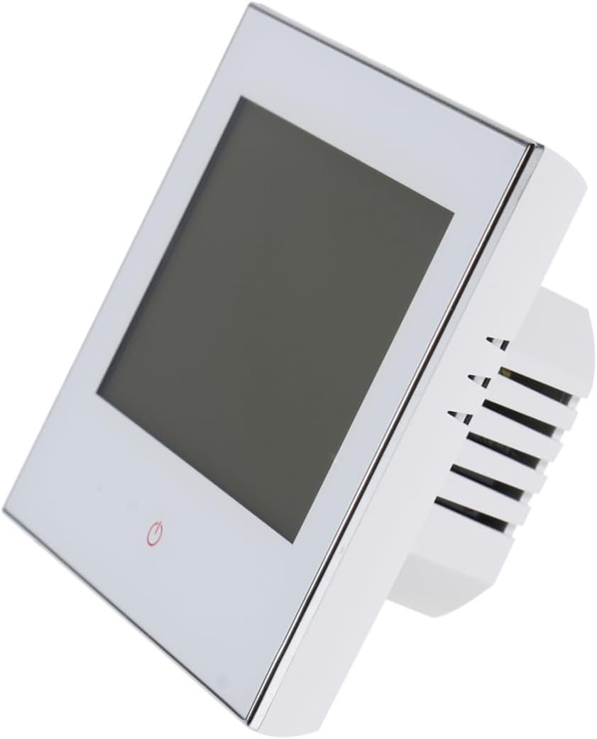 Mikikit Digital Thermostat Programmable Thermostat Temperature Controller Heating Appliance Floor Heating Appliance White Sensor