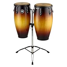 Barrel Drum - This single-headed Cuban hand drums are played with the hands while sitting or standing With Stand - This conga set includes an adjustable conga stand for playing while standing Hand-selected Buffalo Skin - These congas come with authen...