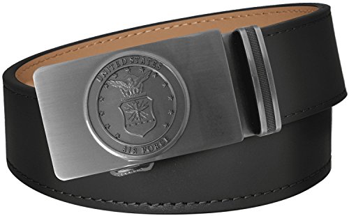 U.S. Air Force Black Full Grain Leather Slide Belt