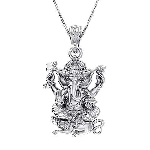 92.5 Sterling Silver God Shree Sai Baba/Satya Sai Baba Pendant for Men & Women Pure Silver Lord Sai Baba/Satya sai Locket for Good Wealth & Health