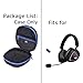Tourmate Hard Storage Case for ASUS ROG Delta II/Delta S Core/Strix G/Delta S Animate/Pelta Gaming Headphones - Travel Case for ASUS TUF/TUF Gaming H1 Gaming Headset(Box for Sale) (Black & Blue)