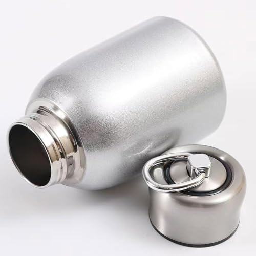 Image of Travel Mini Water Bottle Compact Stainless Steel Portable Leak-Proof Small Bottle for Office, Outdoor & Everyday Carry 300 ML, Silver