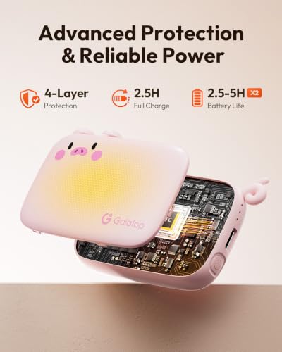 2-Count Gaiatop Ultra-Slim Piggy Rechargeable Hand Warmers - image 3