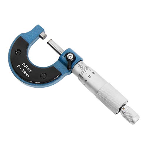 Bügelmessschraube Wisamic Mikrometerschraube 0-25 mm mit 0,01 mm Auflösung