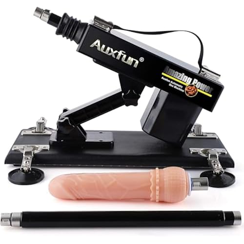 AuxFun Sex Machine Automatic Thrsting Machine for Beginner Women Men Fucking Machine Devices with Realistic Dildo, Adult Sex Toy Massager