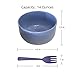 Bowls for Kids, Snacks, Ice cream, fruits, Soups, desserts - Set of 4 with forks - Wheat Straw Eco-friendly Material - BPA FREE, FDA Approved - Assorted Colors - Capacity: 14 oz