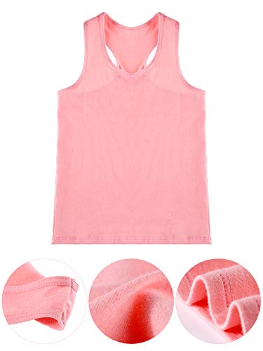 Image of Boao Girls Dance Tank Top Racerback Crop Tank Top Sleeveless Dance Outfit for Ballet Gymnastics Athletic Wear