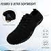 WCIDFY Barefoot Shoes Women Zero Drop Gym Walking Shoes Non Slip Minimalist Tennis Lightweight Breathable Yoga Sneakers Black 8.5