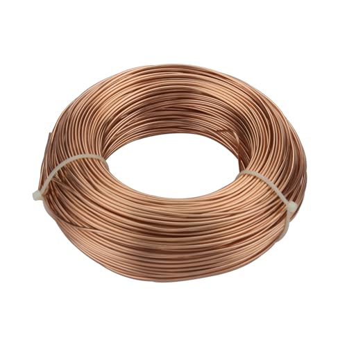 FOVAOK 1 mm-3 mm 15 colores de alambre de aluminio de acero inoxidable flexible para cuentas artísticas para accesorios de fabricación de joyas (rosa, 2,5 mm y 3 metros)