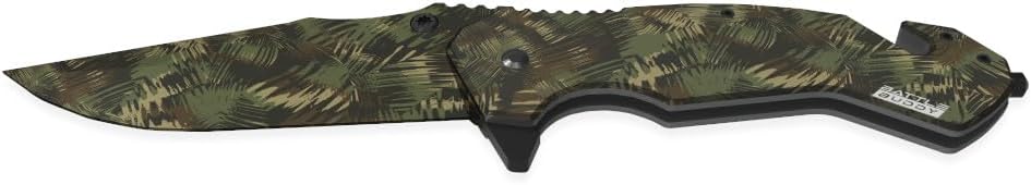Outdoorsmen Pocket Knife - Hunting Accessories For Men - Cool Folding Knife With Pocket Clip - 420 Stainless Steel Blade - Unique Designs for Outdoorsmen & Collectors