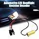2 Stück LED Scheinwerfer Decoder, Auto Lastwiderstand Widerstands Kit Anti Hyper Flimmer Fehler Decoder, H7 50W Wasserdicht Canbus Decoder Warnunterdrückung Scheinwerferbirne für Motorrad Auto LKW