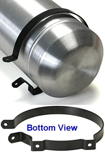 10 Inch Diameter Black Strap For Round Gas Fuel Tanks, Extreme Air Filters, Or Ump Air Filters One Pair