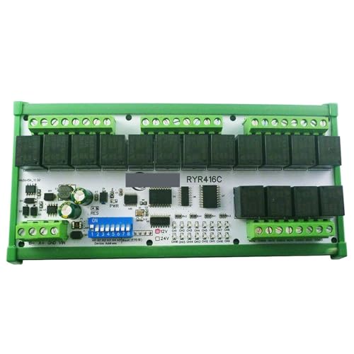 Module de relais RS485 12V rail DIN à retard et interlock