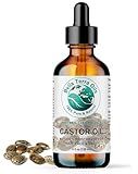 Castor Oil 4 oz 100% Pure Cold-pressed Refined Organic - Bella Terra Oils