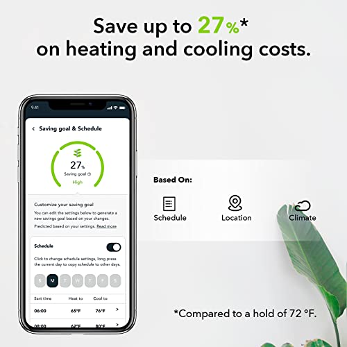 Degrii Smart Thermostat For Home, Wi-Fi Thermostat With App Control - Energy Saving - 15Min Diy Installation - Compatible With Alexa And Google Assistant #TOP1