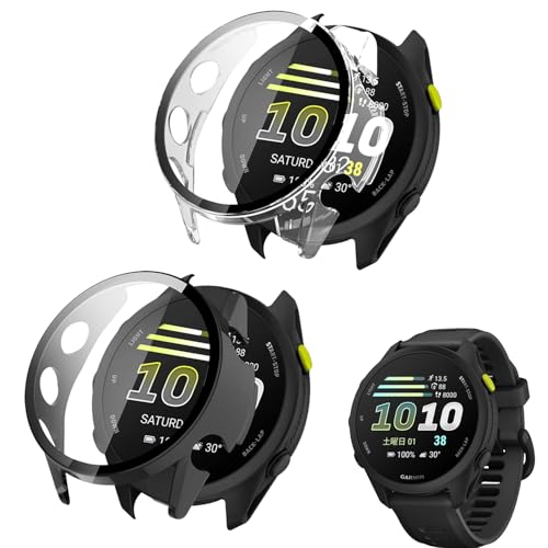 �X�}�[�g�E�H�b�`�J�o�[�y2���Z�b�g�zFor Garmin Forerunner 70/170/170 Music���e�P�[�X �J�o�[ HYFAFA �ی�K���X�t�B����+PC�t���[�� ?����̌^ �S�ʕی� �����^ �ϏՌ� �h�w�� �����ߗ� �����ȒP Garmi