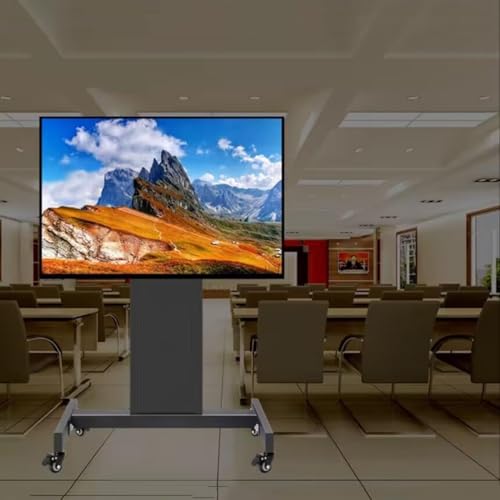 Soporte móvil para TV de piso ajustable con ruedas miniatura 1