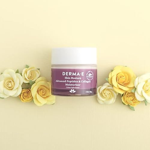 Derma E Advanced Peptides And Collagen Moisturizer – Double Action Collagen Face Cream With Peptide Complex – Intense Moisture Day And Night Cream For Women – Natural Collagen Cream, 2Oz #TOP1