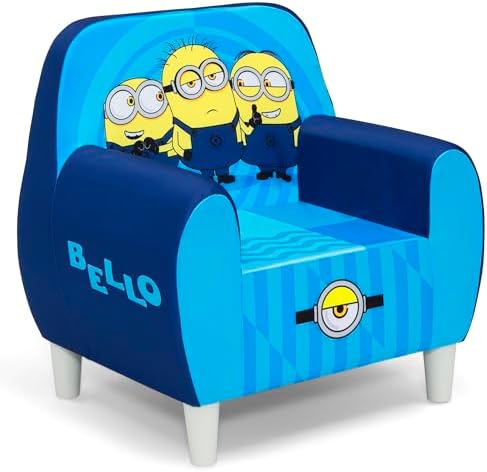 Delta Children Minions Foam Chair for Kids, Blue