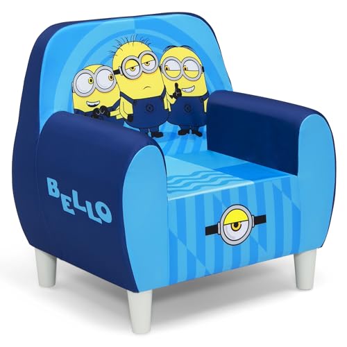 Delta Children Minions Foam Chair for Kids, Blue