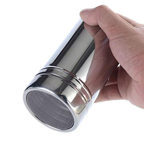 Aeyistry Powder Shakers Powdered Sugar Shakers Cinnamon Shakers With Lid Stainless Steel #TOP4