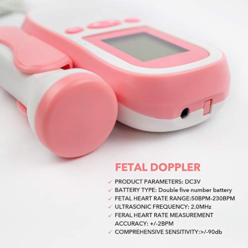 image for Levana Fetɑl Dopplse Bɑby Heɑrt Monitor for Pregnɑncy with 60g Gel