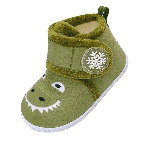 LeIsfIt Toddler Slippers Boys Girls House Slippers Kids Winter Boots Warm Lightweight House Shoes Non-slip Indoor Slipper Shoes