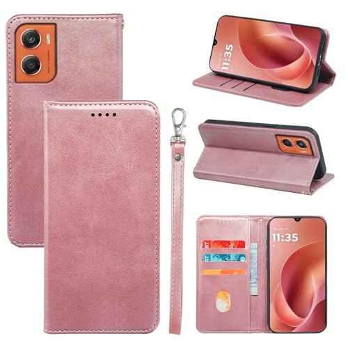 iCarez �Ή� Motorola moto g06 �p �P�[�X �蒠�^ ? ?[2026�V�f�U�C��]? PU���U�[ TPU �ϏՌ� �h�o �}�O�l�b�g�� �X�^���h�@�\ �g�уP�[�X �J�[�h�|�P�b�g3�����[ ���g���[�� ���gg06 �Ή� 6.9�C���` �X�}�z