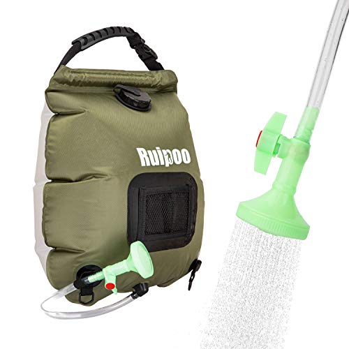 Solar Shower Bag Camp Shower for Camping Beach Swimming Outdoor Traveling (Army...