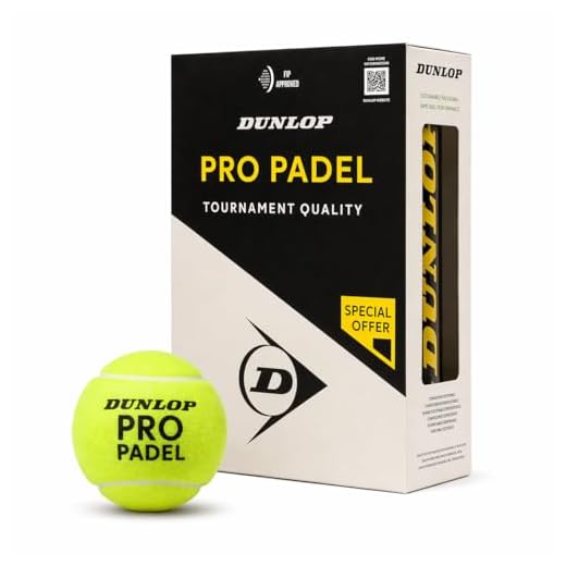 Dunlop Pro Padel Balls 2x3PET – FIP Approved Tournament Balls for Advanced and Competitive Players