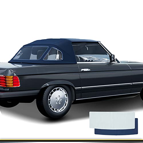 Frankberg Cabrioverdeck Softtop Verdeckbezug Blau Kompatibel mit SL R107 380 SL 450 SL 560 SL 1972-1989 Replace# MBZ1074651-651
