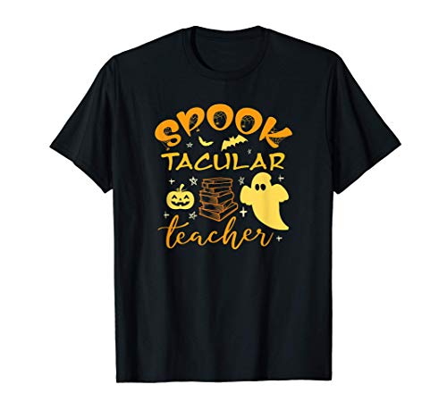 Funny Halloween Costume for Teachers, Spooktacular Teacher T-Shirt for Men