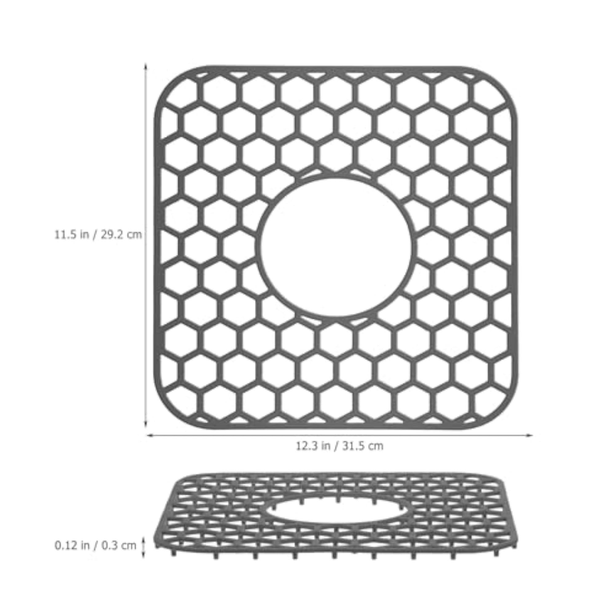 Silicone Dish Drying Mat for Kitchen Sink, Non-Slip Design