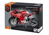 Dakott STEM Mechanical Transmission Engineering Building Toy, Motorcycle Building Blocks Take Apart Toy, 557 Pcs DIY Building Kit, Learning Engineering Construction Toys