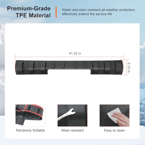 Image of powoq Rear Roof Protector Compatible with 2023-2026 Chevy Colorado GMC Canyon Truck Cab Roof Protector Replacement for 2023-2026 Chevy Colorado Accessories