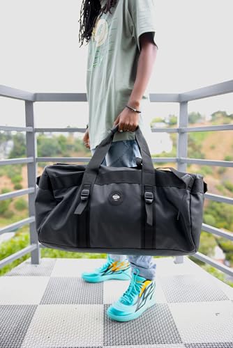 Odor Resistant Transporter Leather Duffel Bag Backpack for Travel, Gym Bag, Overnight Weekend, Carry On Luggage2