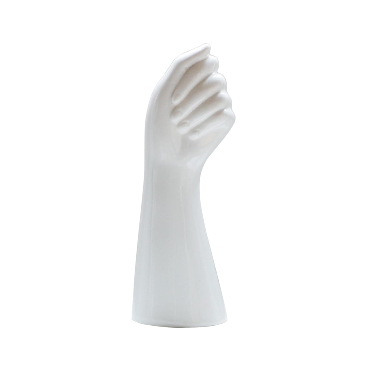 9 Inch Hand Vase for Flowers, Tabletop White Arm Vase Ceramic Vase Hand Holding Plants Flower Container Body Flower Vase Unique Flower Vase for Home Garden Decoration(#1)