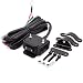 Taukealugs 12V Winch Rocker Thumb Switch with Mounting Bracket Handlebar Control line kit for ATV UTV