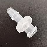 100pcs Male Luer to Barb Connectors - Durable PP Plastic Hose Fittings for Laboratory and Industrial Use(5/32inch Female)