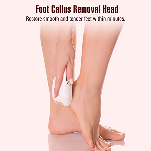 Epilierer Damen, ElectriBrite kabelloser Epilator für langanhaltende Haarentfernung, Epilieren & Rasieren, Epiliergerät Damen mit Led-Licht für Achseln und Bikinizone, USB-Aufladung (Roségold) - Image 6