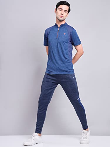 Image of TECHNOSPORT Men's Polyester Slim Fit T-Shirt