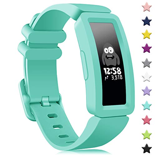 findway Compatible with Fitbit Ace 2 Bands for Kids 6+, Soft Silicone Bracelet