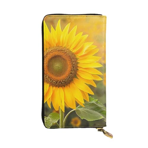 Portefeuille en cuir pour femme moderne noir - Porte-monnaie de voyage zippé