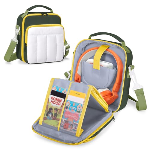 LoDrid Sac de transport compatible avec Yoto mini, sac uniquement, Vert, Organiseur de sac