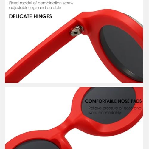 Lunettes de soleil rondes vintage protégeant efficacement vos yeux du soleil - 4