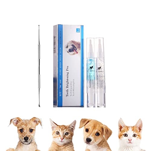 Natural Plant Substance - Pet Teeth Repairing Kit, Pet Dog/Cat Teeth Cleaning Pen for Dental Care, Pet Teeth Repairing Pens for Tartar & Plaque Remover, Pet Teeth Whitening Pen Tool (1 Set) Cover