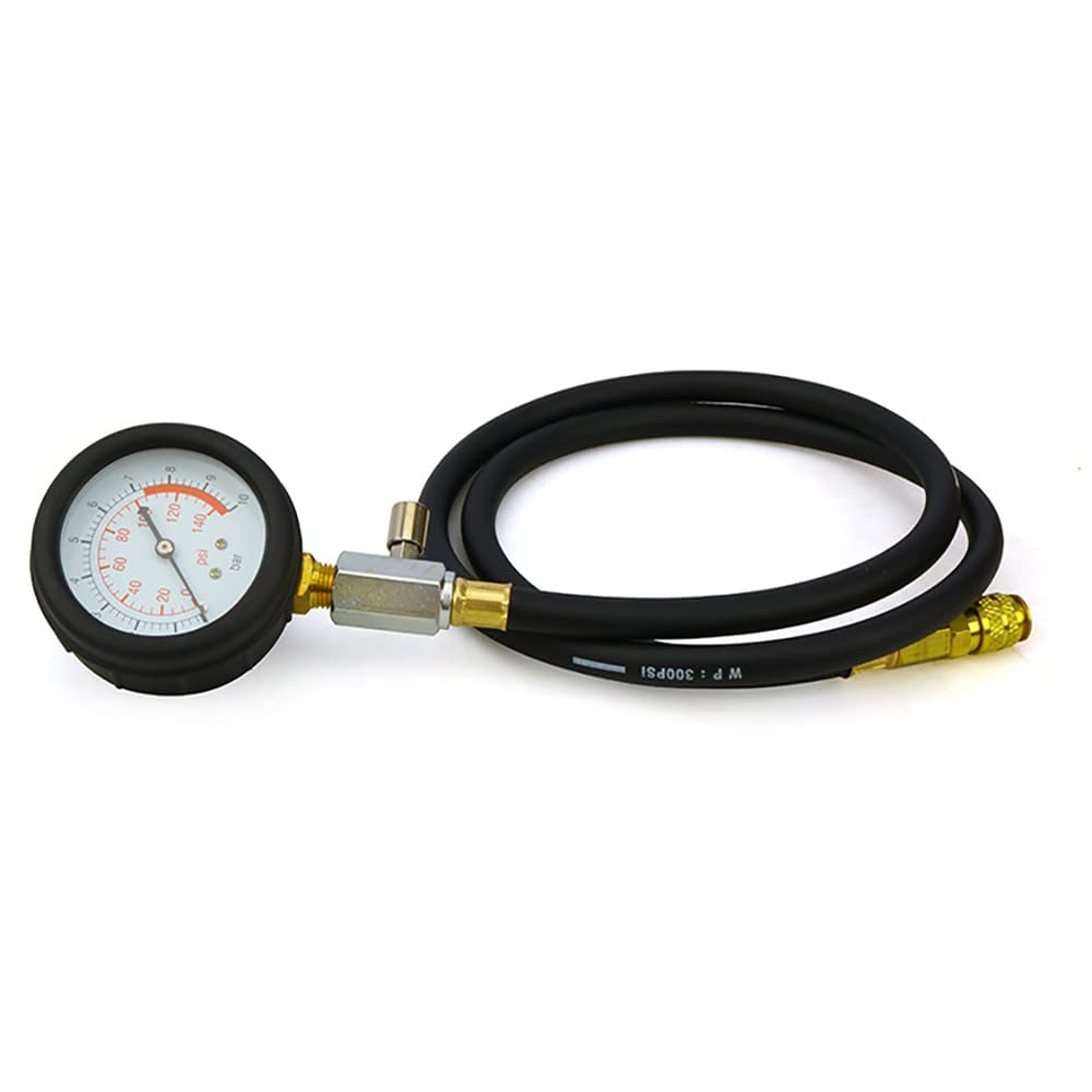 Juego de 13 comprobadores de presión de Aceite para Motor, medidor de presión de Aceite para reparación de automóviles, Herramientas de detección de Aceite de 0 a 140 PSI