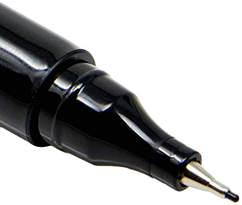 Marcador Dualtip, Bismark, PK0100CN15, Ponta Dupla, Preta